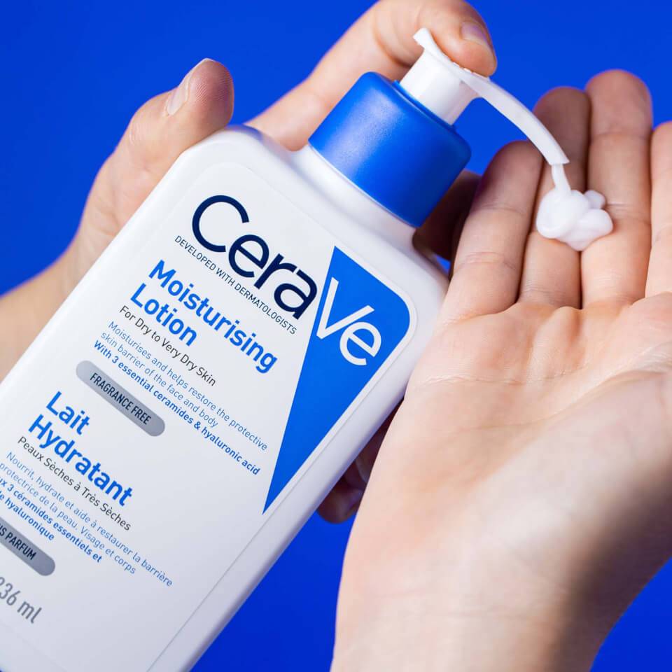 Locion hidratues CERAVE me ceramide për lëkurë të thatë në shumë të thatë 236 ml