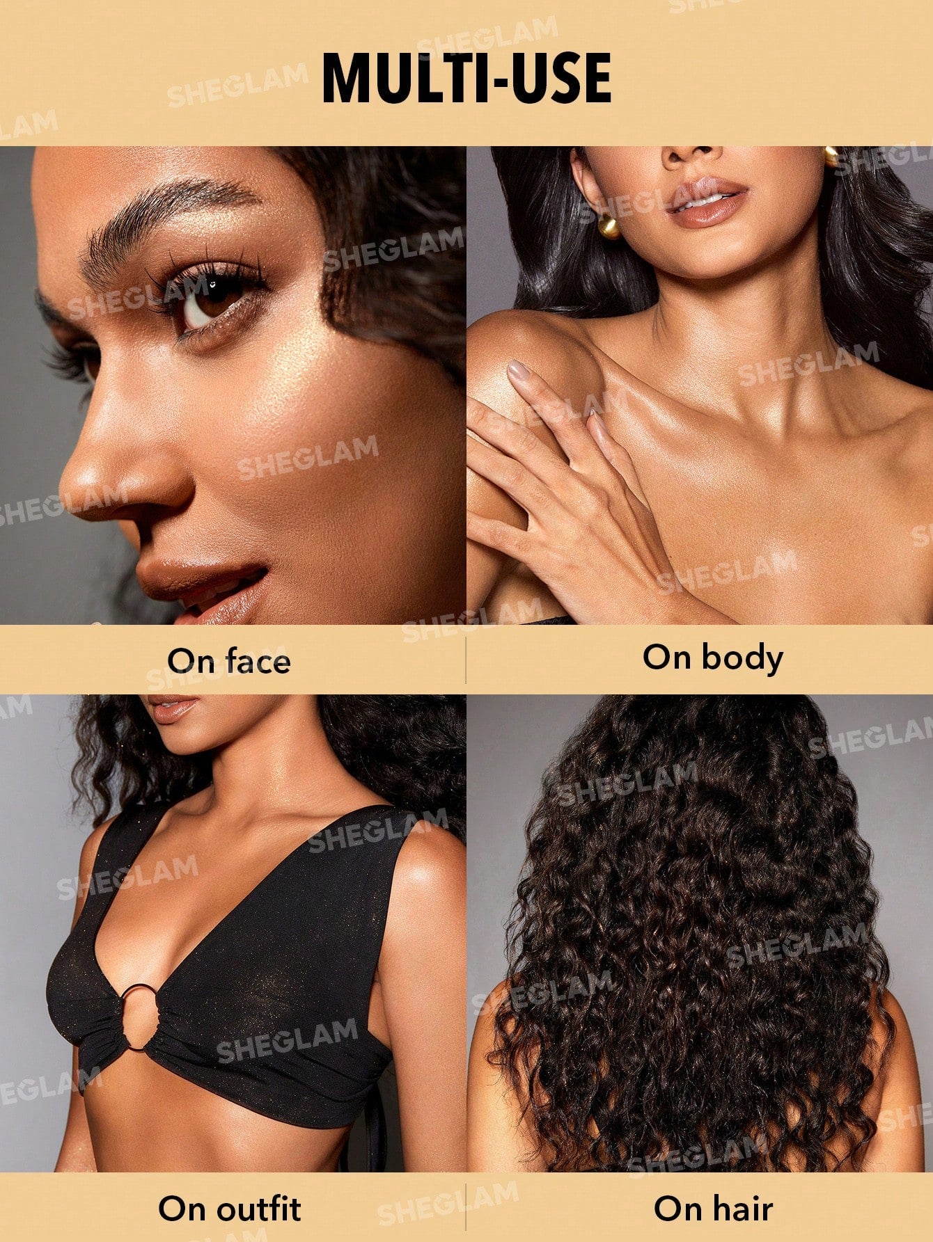 SHEGLAM Go Go Glow Highlighting Body Mist-Gold