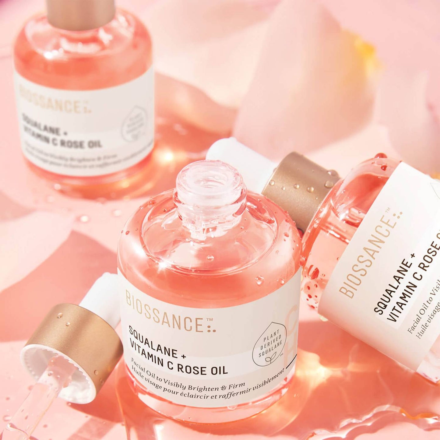 BIOSSANCE Squalane + Vitamina C vaj trëndafili