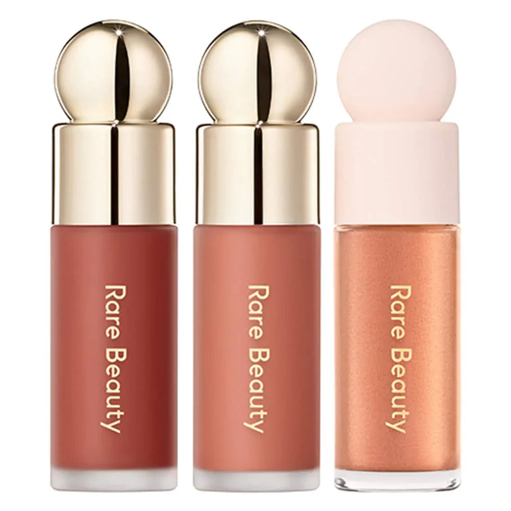 RARE BEAUTY Mini Blush & Luminize Trio