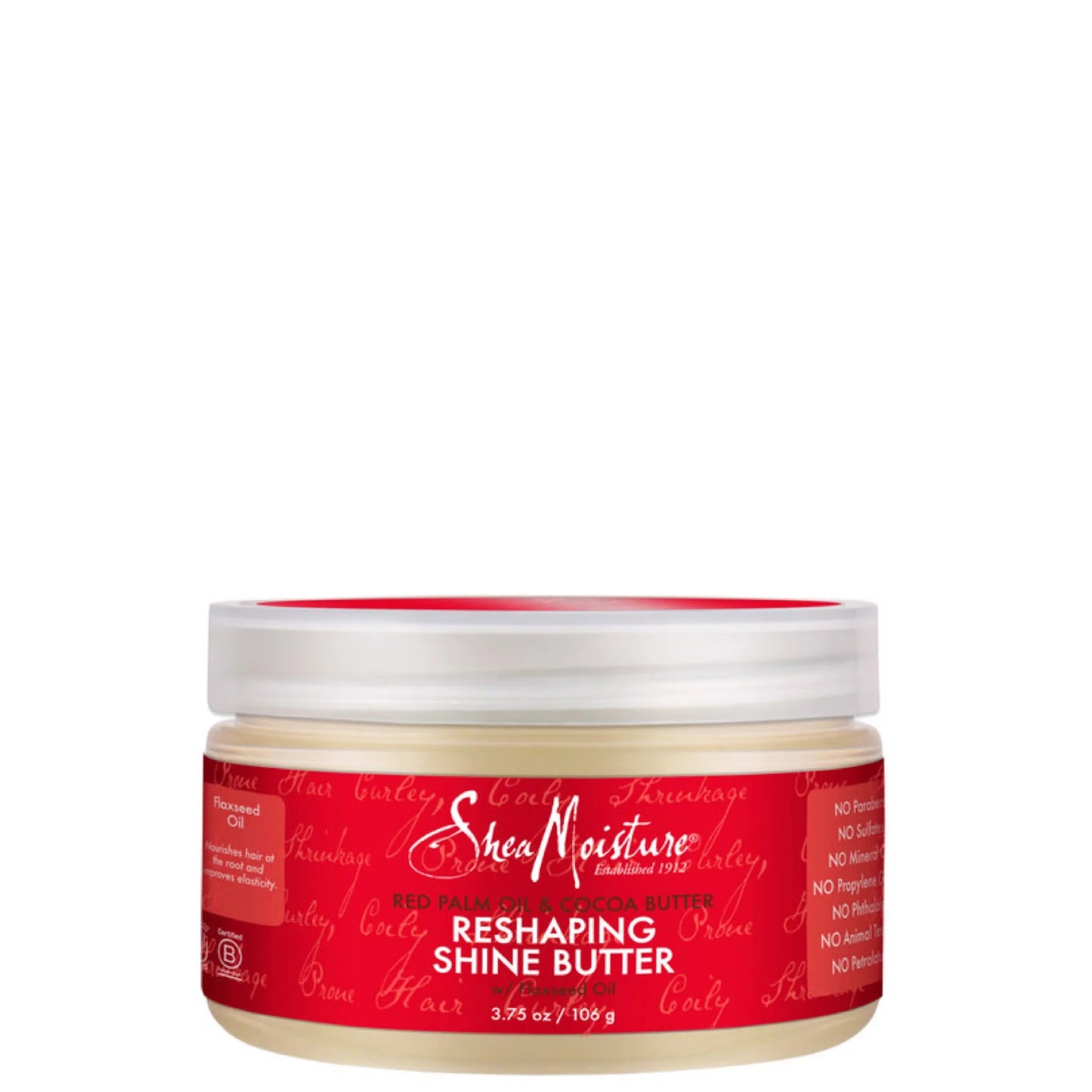 Shea Moisture Vaj i Kuq Palme dhe Gjalpë Kakao Shine 106g