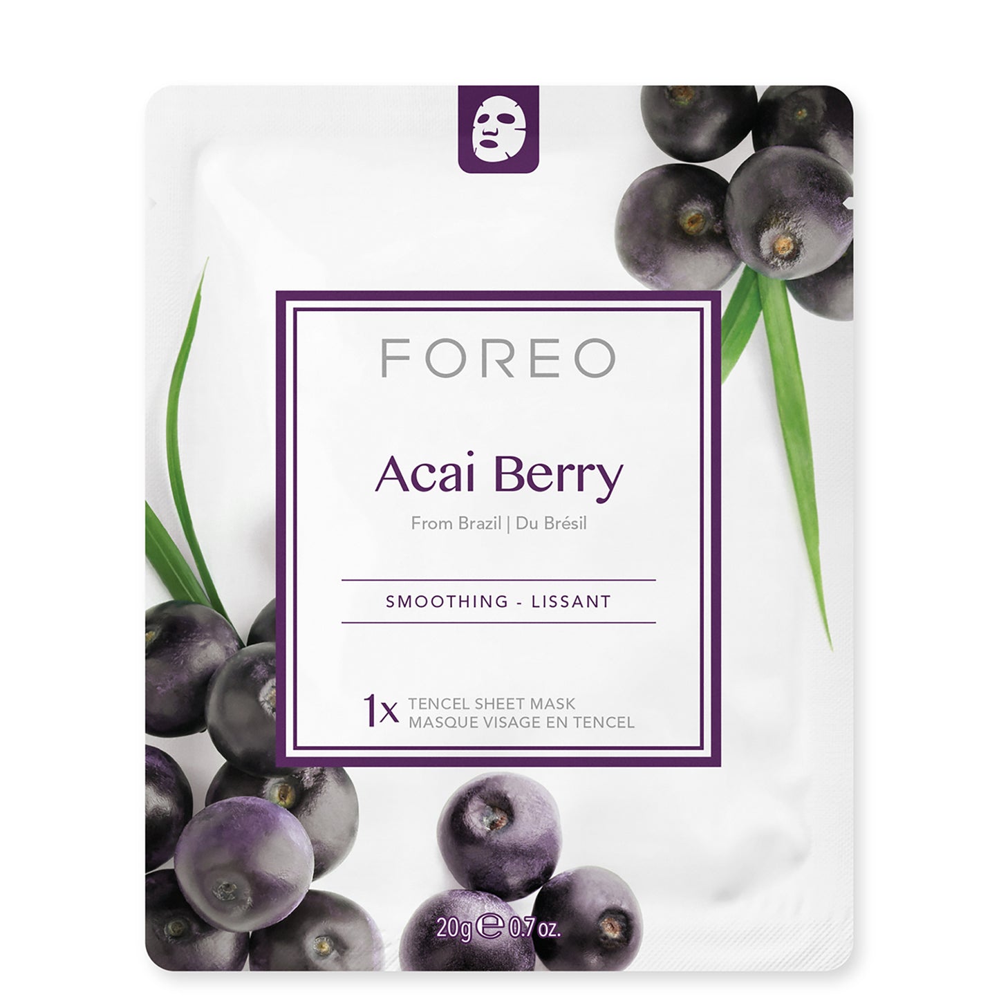 FOREO Sweden Acai Berry sheet mask