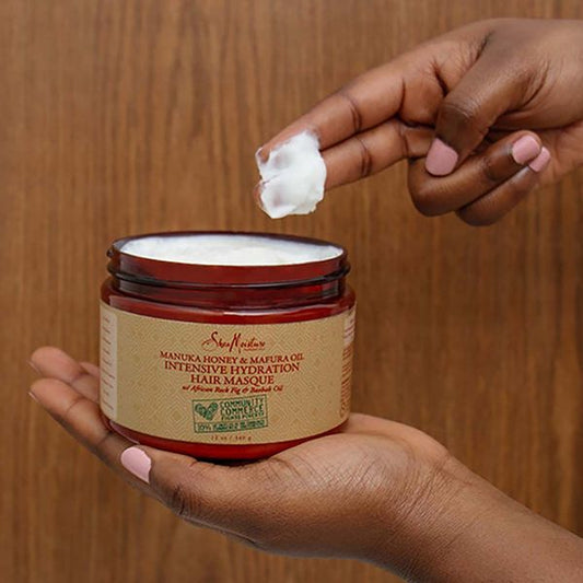 Maskë hidratimi intensiv SHEA MOISTURE Manuka Honey &amp; Mafura Oil 355ml