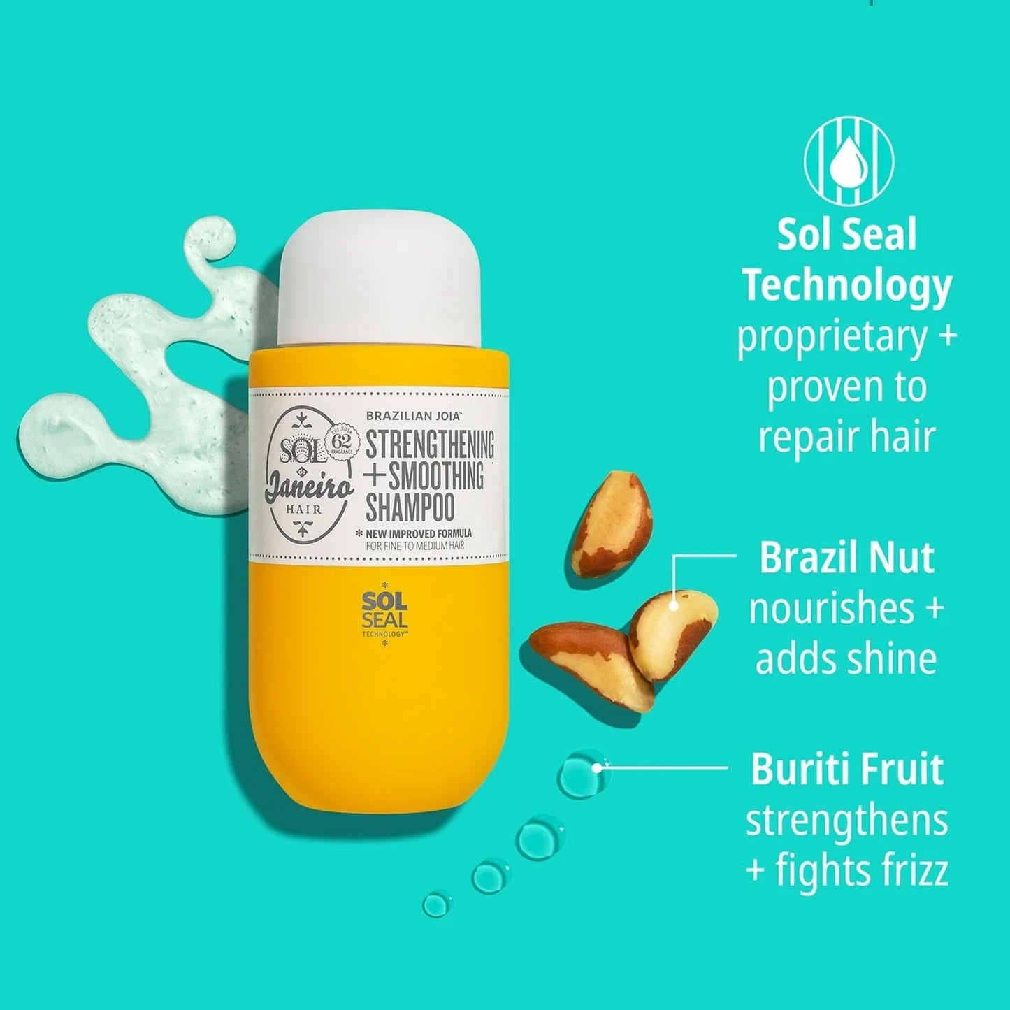 SOL DE JANEIRO Brazilian Joia™ Strengthening + Smoothing Shampoo 90 ml