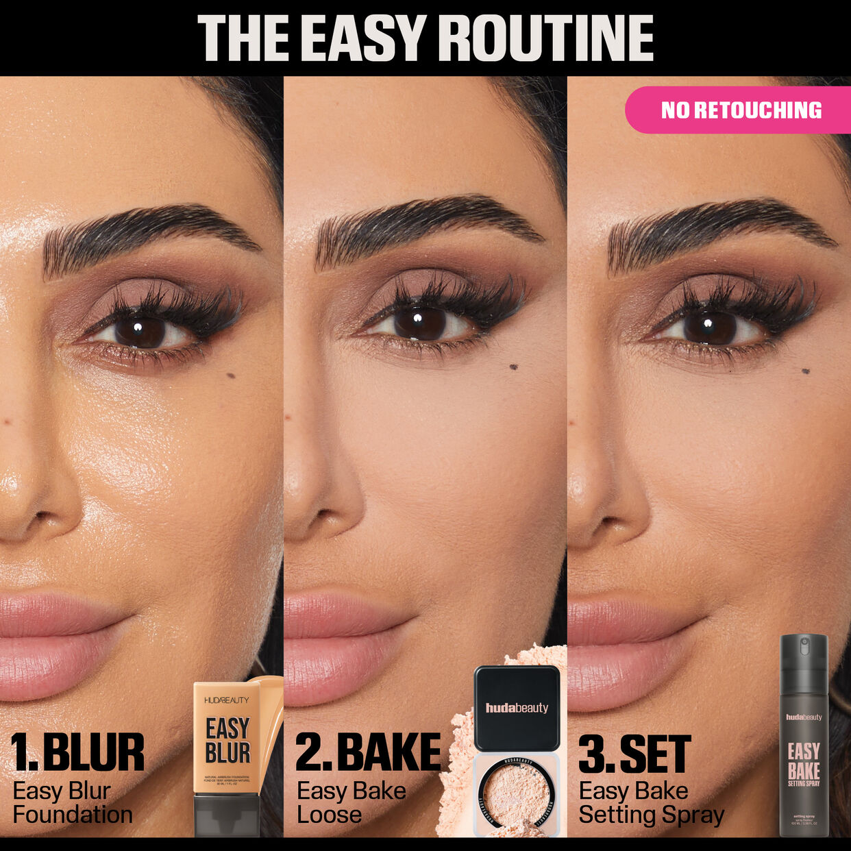 HUDA BEAUTY Easy Bake Setting Spray with 16-Hour Wear