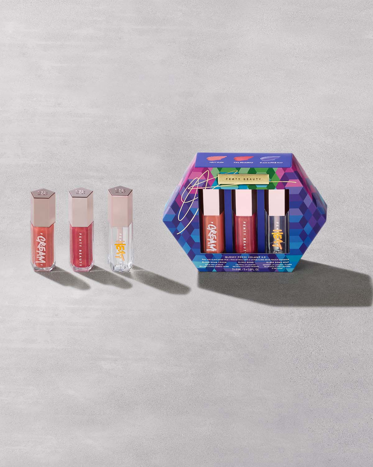 FENTY BEAUTY Glossy Posse Volume 6.0 Bomb me shkëlqim të plotë 
