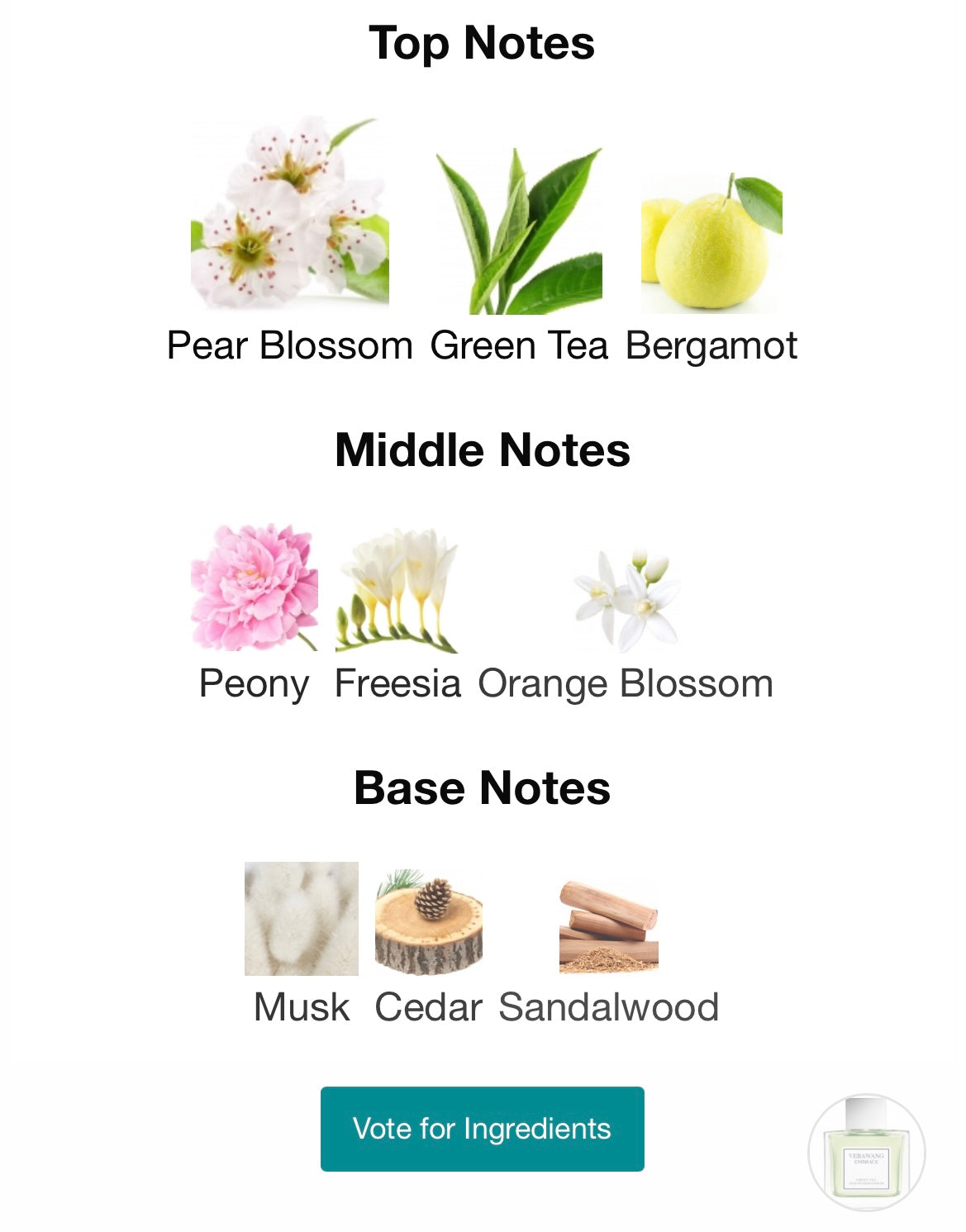 Set VERA WANG Embrace Tea Green &amp; Pear Blossom