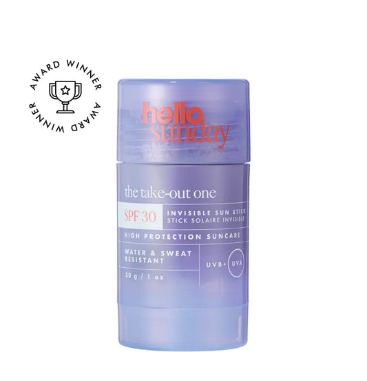HELLO SUNDAY The Take-Out One Invisible Sun Stick SPF 30 with Hyaluronic Acid