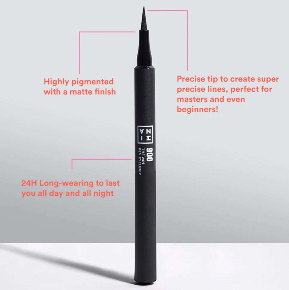 3INA The 24H Pen Eyeliner - Madhësia e plotë 1.2ML