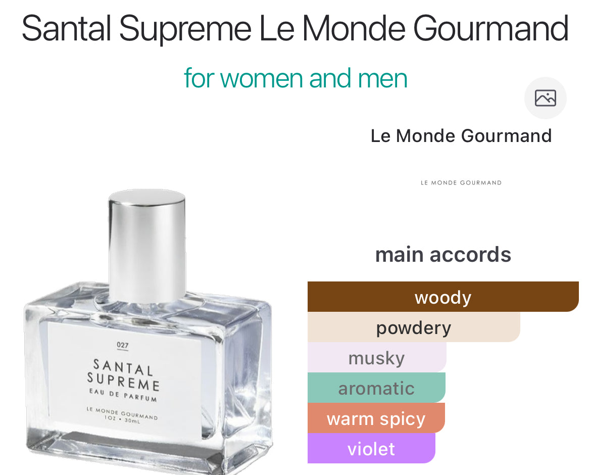 Le Monde Gourmand Santal Supreme Eau de Parfum
