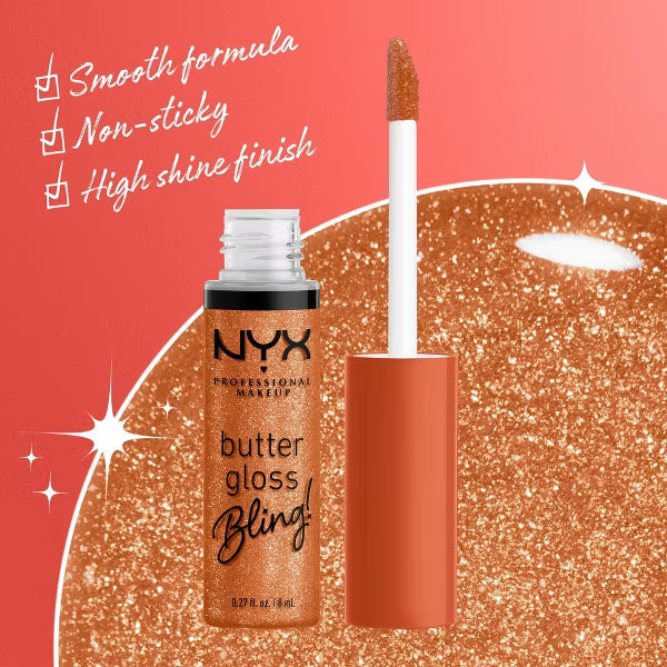 NYX Professional Makeup Butter Gloss Bling Non Sticky Lip Gloss