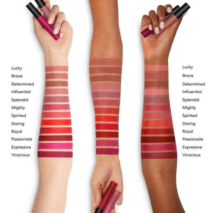 Buzëkuq BARE MINERALS Mineralist® Lasting Matte Liquid Lipstick - Nuanca Spirited - Madhësia e udhëtimit 1.3ml 