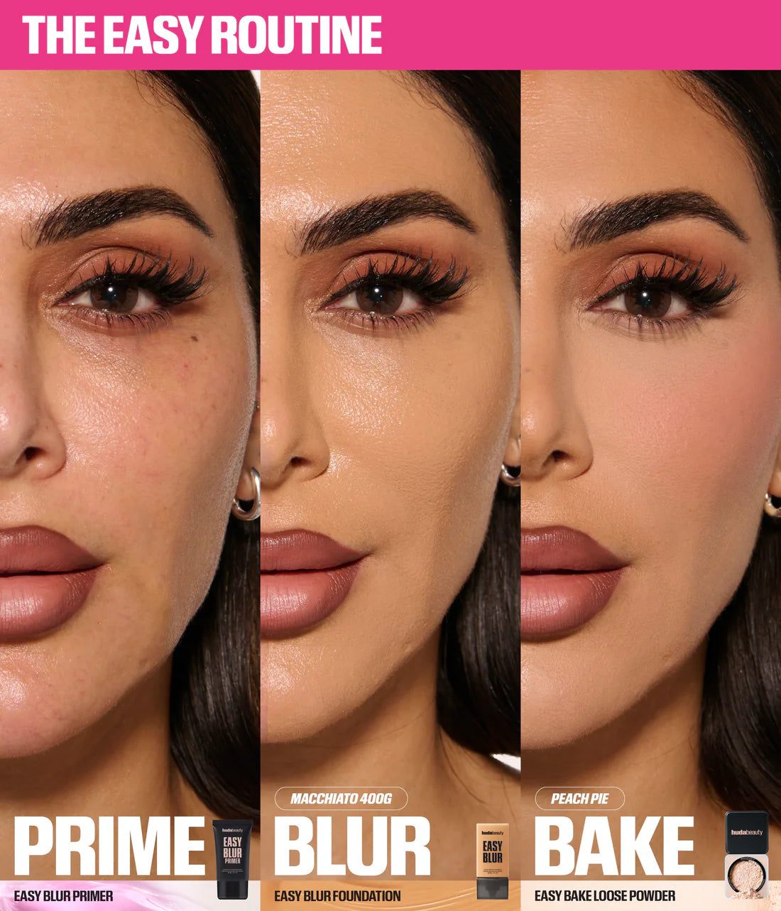 HUDA BEAUTY Easy Blur Silicone-free Smoothing Primer I Bronze Fudge