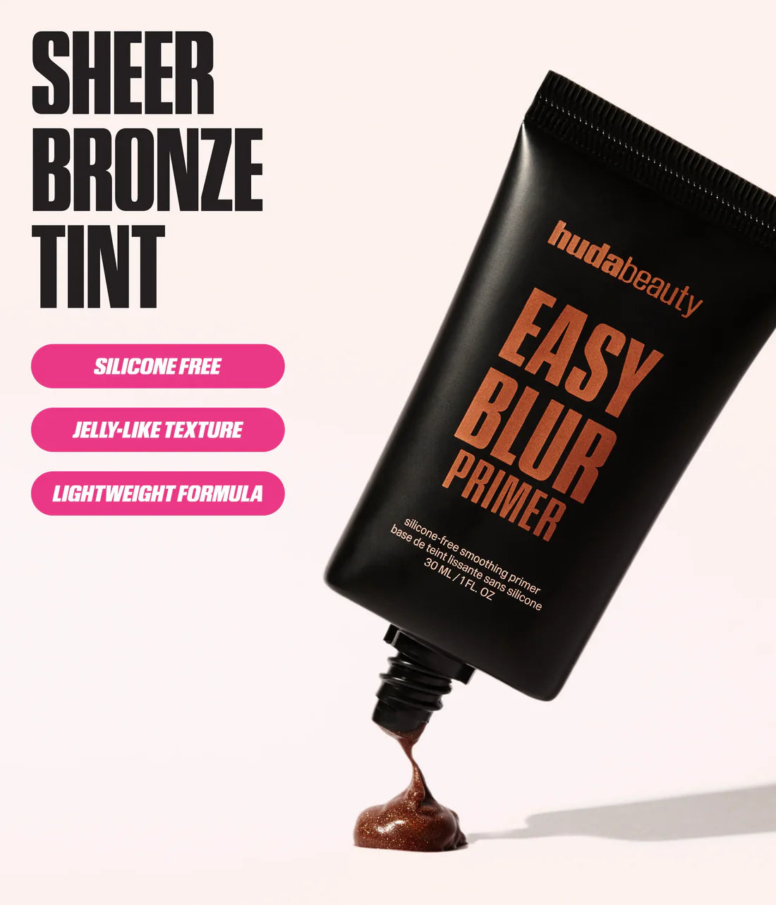 HUDA BEAUTY Easy Blur Silicone-free Smoothing Primer I Bronze Fudge