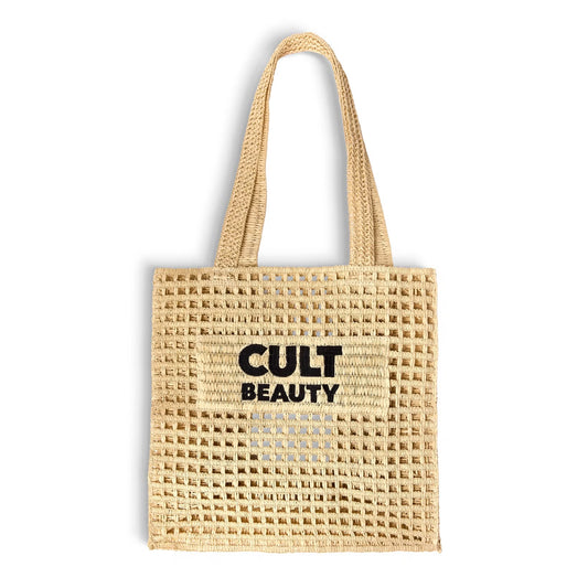 Cult Beauty Large Raffia-Style Tote Bag